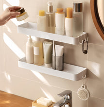 Shower Caddy Rustproof, Shower Shelves Self-adhesive With Hooks